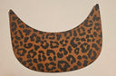 Leopard Vegan Leather iron on Hat Bill Patch