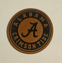 Alabama Faux Leather iron on hat patch