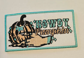 Howdy Pumpkin Hat Patch