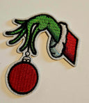 Grinch hand Hat Patch