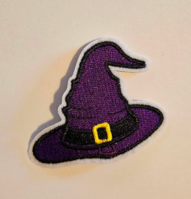 Purple witches hat patch