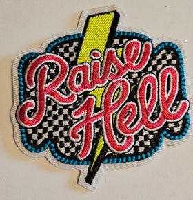 Raise Hell hat patch