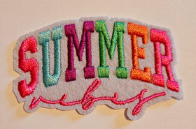 Summer vibes hat patch