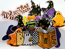 Halloween #2  embroidered Hat Patch Pack- 16 Patches (