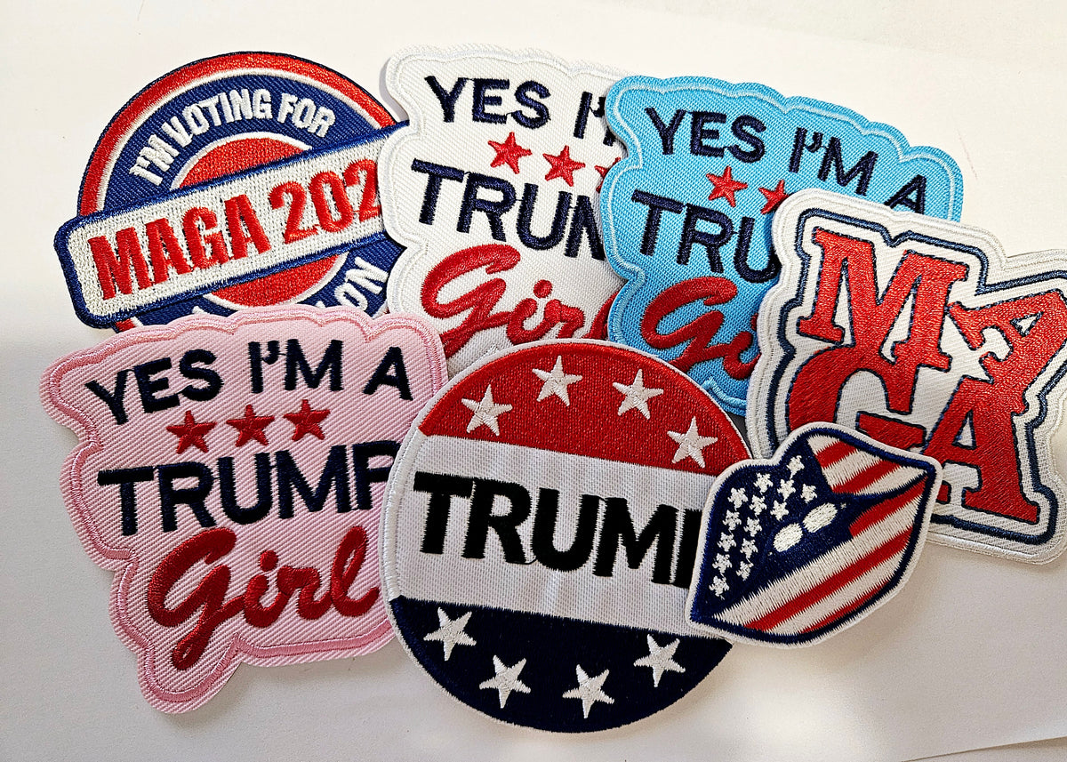 Trump  embroidered Hat Patch Pack-7 Patches