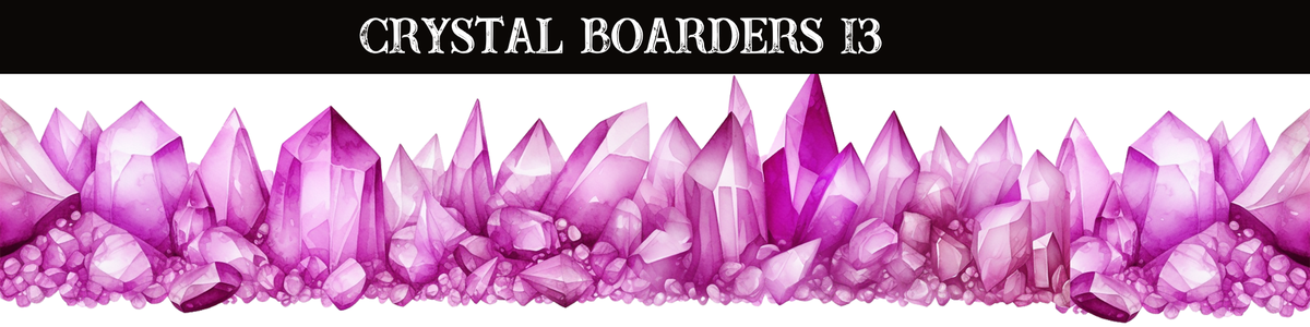 Crystals Boarders UV DTF - 8 Design Options