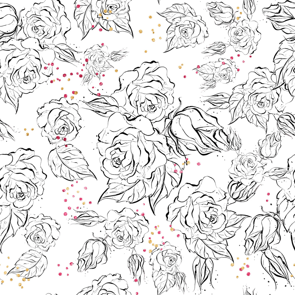 Red and Pink Roses Collection Vinyl collection- 12x12 vinyl sheets-22 designs available