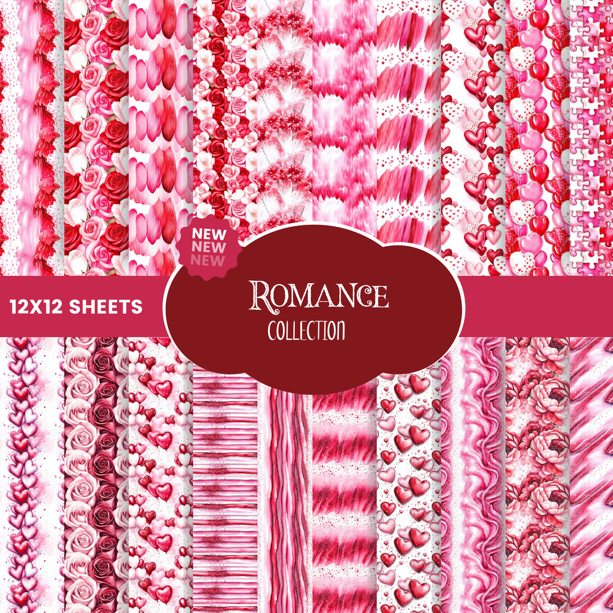 Romance - vinyl sheets 20 (Patterns to choose from)