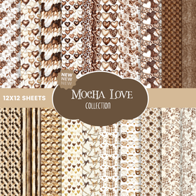Mocha Love- vinyl sheets 20 (Patterns to choose from)