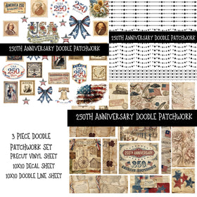 250th Anniversary Doodle Patchwork Set