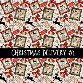 Christmas Delivery Collection vinyl sheets 2 Patterns to choose from