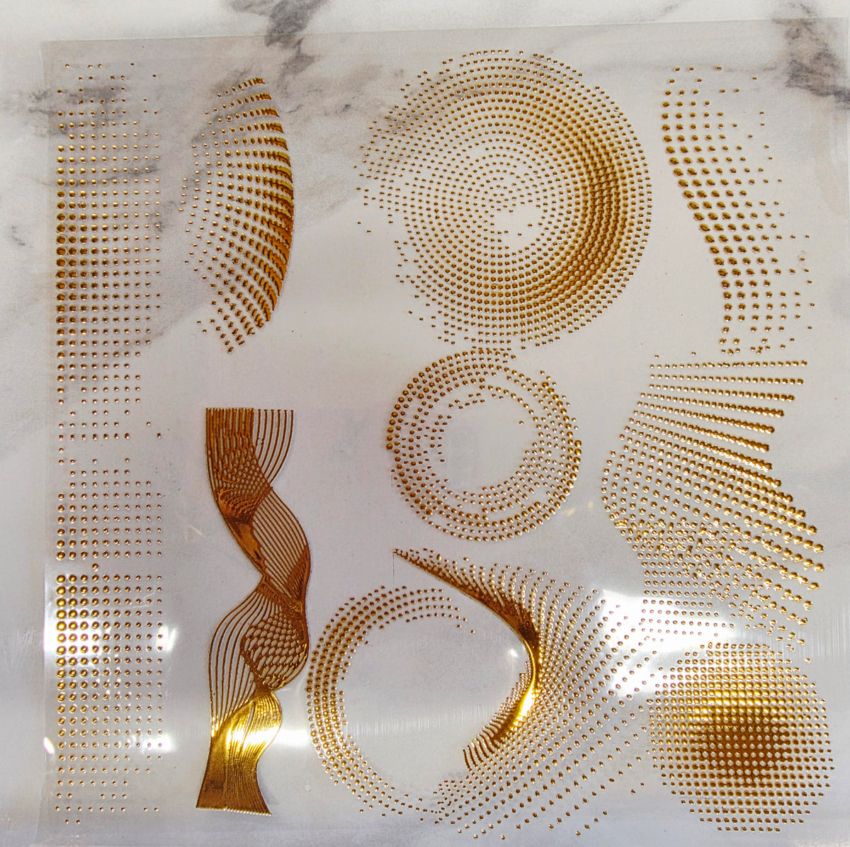 Metallic Swirl Dots- Clearance