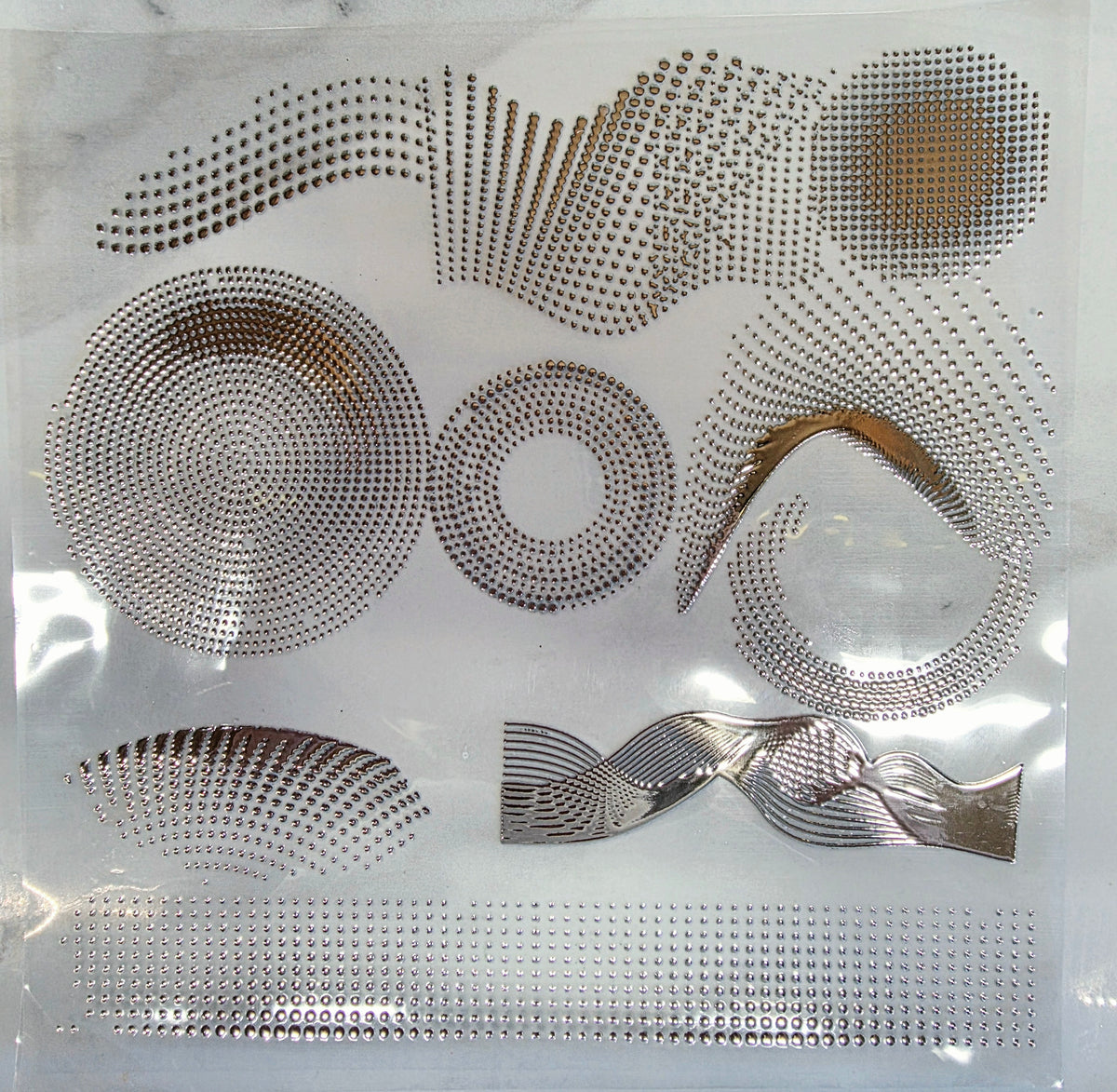 Metallic Swirl Dots- Clearance