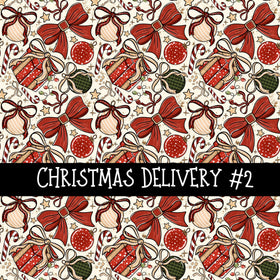Christmas Delivery Collection vinyl sheets 2 Patterns to choose from