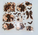 #164 Creepin it Couture Brown Double sided Decal Sheet  ( 3 variants)