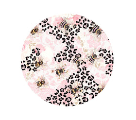 Leopard, Lace and Bees Tumbler Butt UV DTF Decals 5 Sizes 2 styles