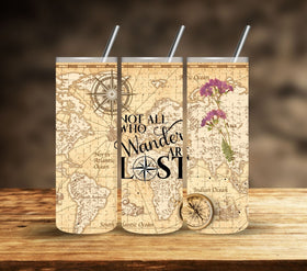 Travel vinyl tumbler wraps- 10 Designs