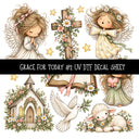 Grace for today UV DTF Decal sheets 12 Designs available