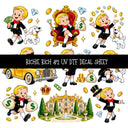 Richie Rich UV DTF Decal sheets 11 Designs available