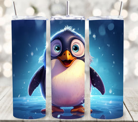 Penguin Vinyl tumbler wraps 4 Designs