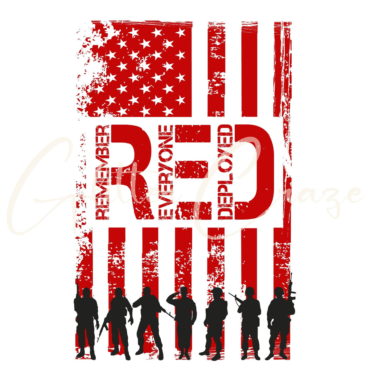 Red Friday Transfer On Friday's we wear Red DTF Transfers- 3 Designs – Kraft Craze
