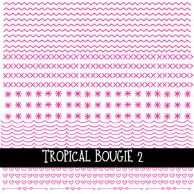 Tropical Bougie UV Decal sheets 8 Designs to choose from