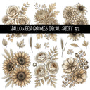 Halloween Gnomes UV DTF Decal sheets 6 Designs available