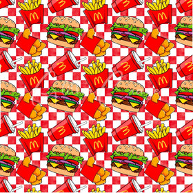 Burger vinyl 12x12 sheets- 2 designs