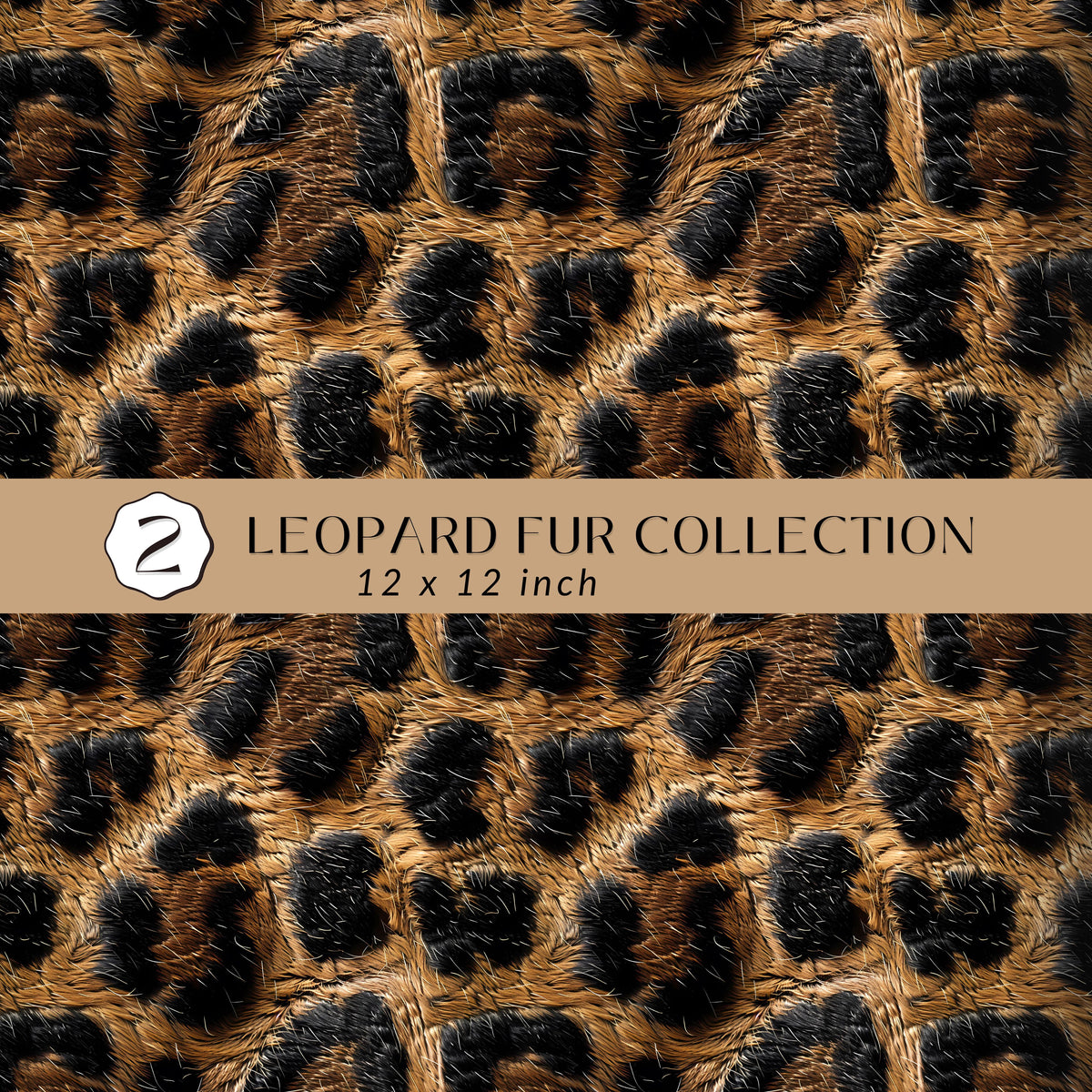 leopard Fur Collection Vinyl collection- 12x12 vinyl sheets-10 designs available