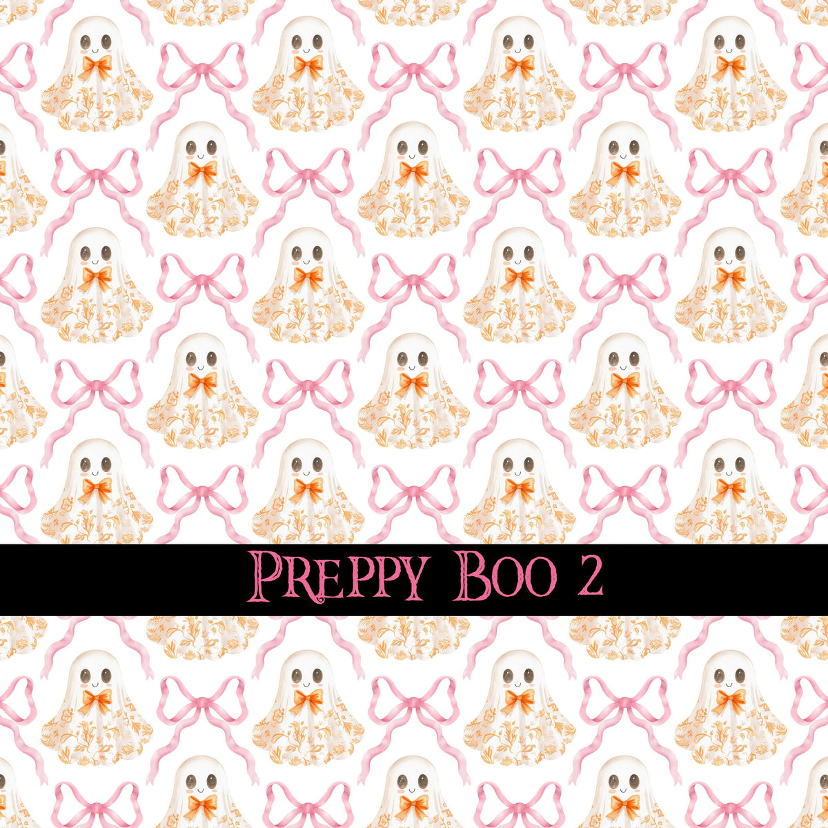 Preppy Boo collection- 12x12 vinyl sheets-10 designs available