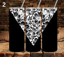 Floral Tool UV DTF Vsplit tumbler wraps white 7 Designs