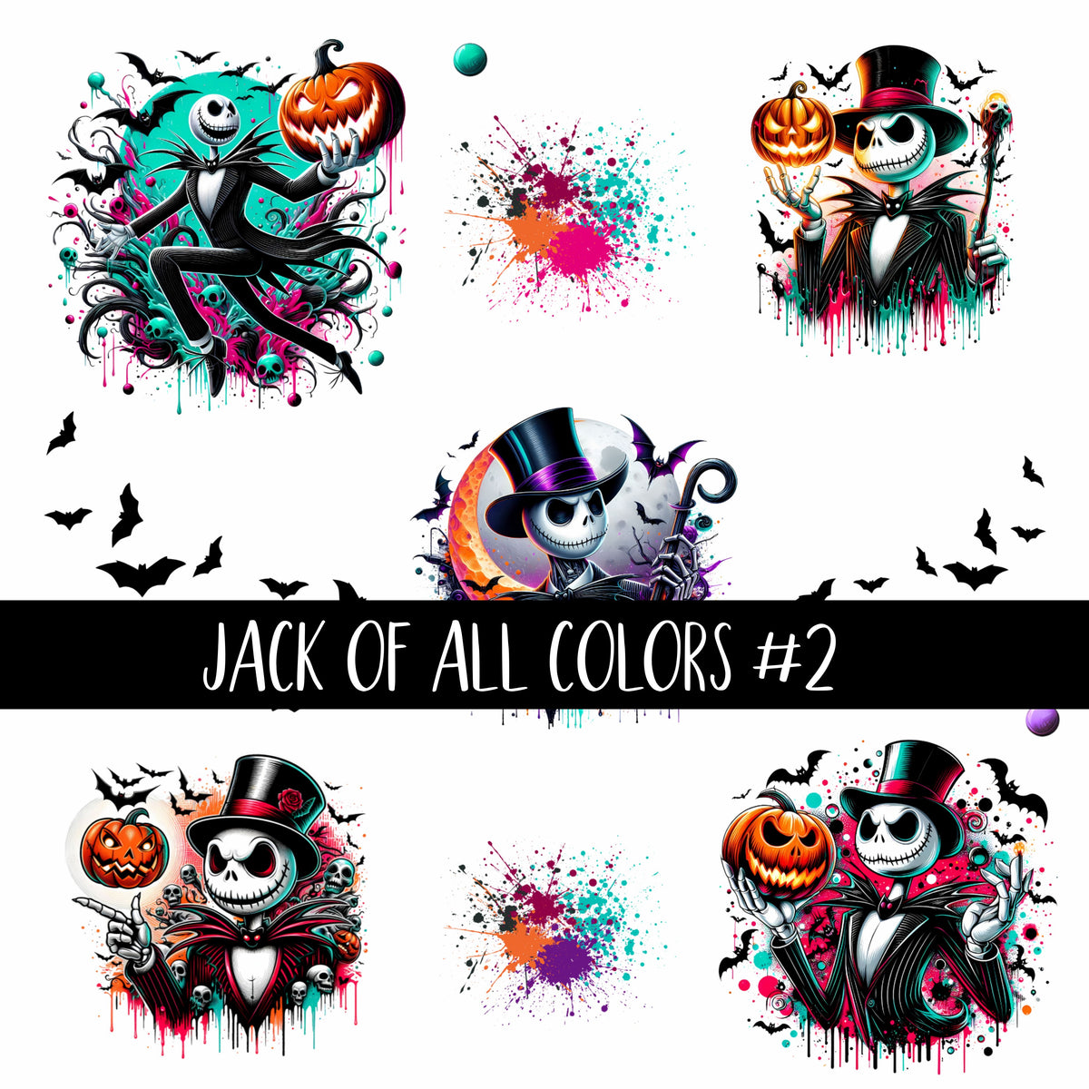 Jack of all colors UV Decal sheets 3 to choose from