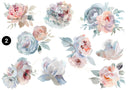 Watercolor floral decal sheets 11 Designs