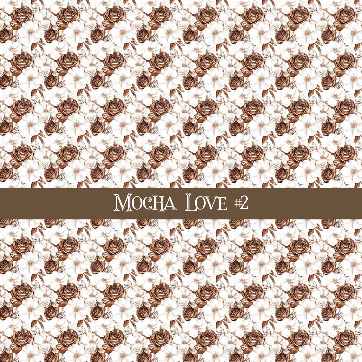 Mocha Love- vinyl sheets 20 (Patterns to choose from)
