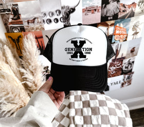 Gen X DTF hat transfers