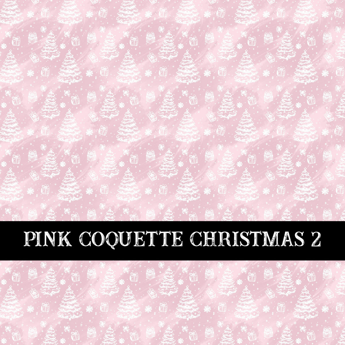 Pink Coquette Christmas  Collection vinyl sheets 14 Patterns to choose from