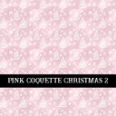 Pink Coquette Christmas  Collection vinyl sheets 14 Patterns to choose from