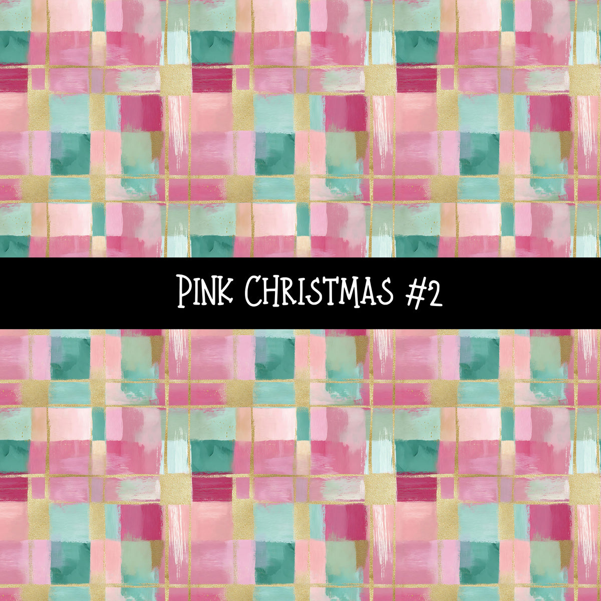 Pink Christmas Collection vinyl sheets 12 Patterns to choose from
