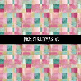 Pink Christmas Collection vinyl sheets 12 Patterns to choose from