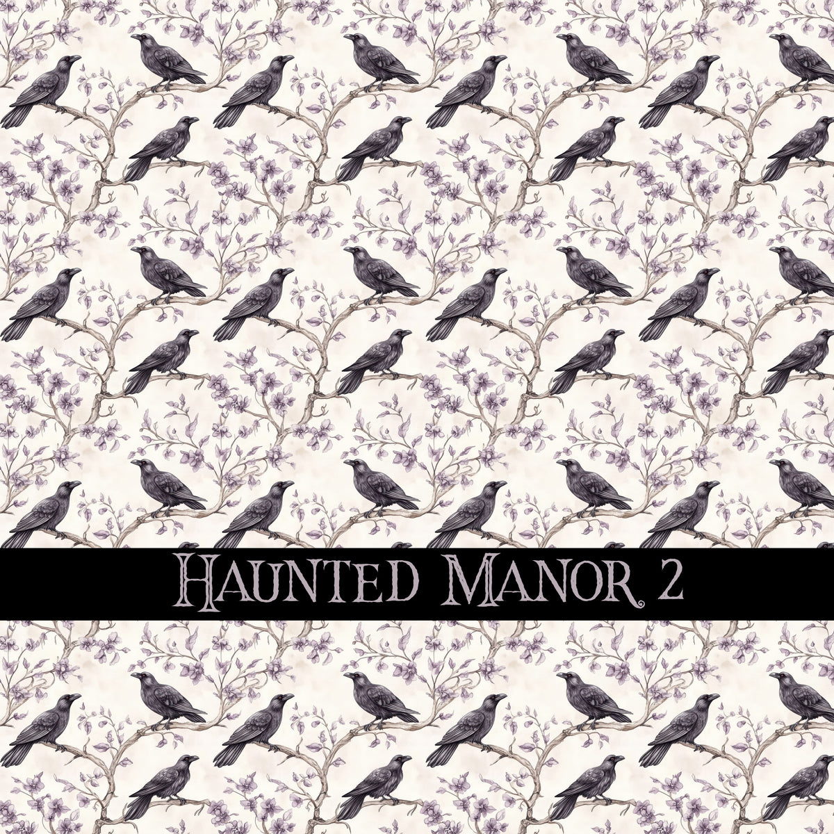 Haunted Manor Vinyl collection- 12x12 vinyl sheets-16 designs available