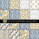Fall Patchwork Vinyl collection- 12x12 vinyl sheets-5 designs available