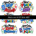 Phase 10 UV DTF Decal sheets 11 Designs available