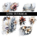 Gothic Victorian Torn Pages UV DTF Decal sheets 6 designs available