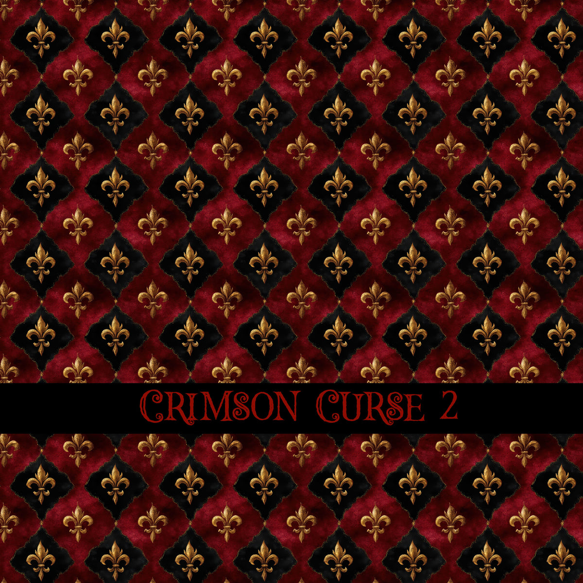 Crimson Curse Vinyl collection- 12x12 vinyl sheets-14 designs available