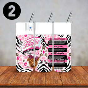 Heifer be gone vinyl tumbler wraps- 6 designs