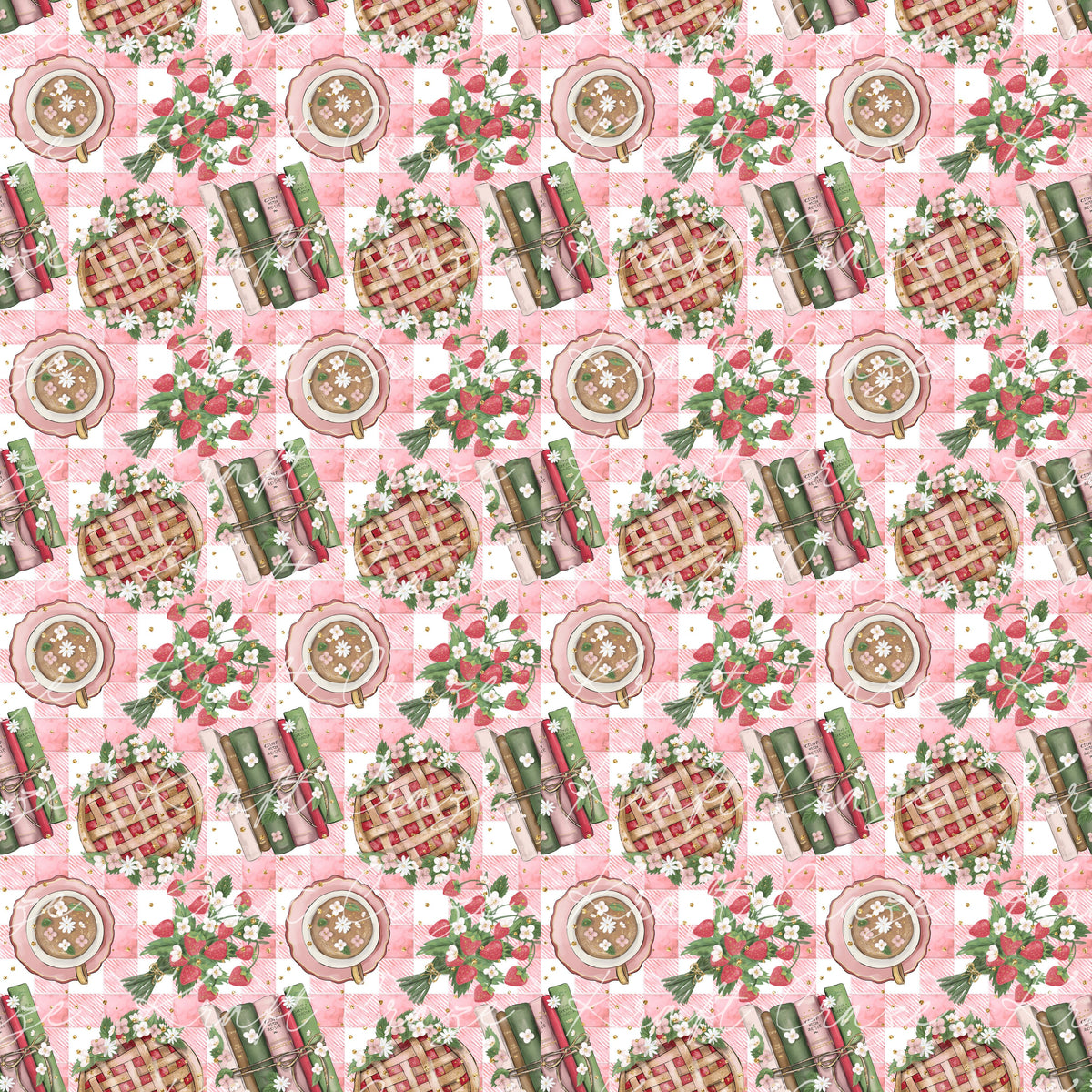 Strawberry Summer Collection 12x12 Vinyl Sheets- 11 Designs Available