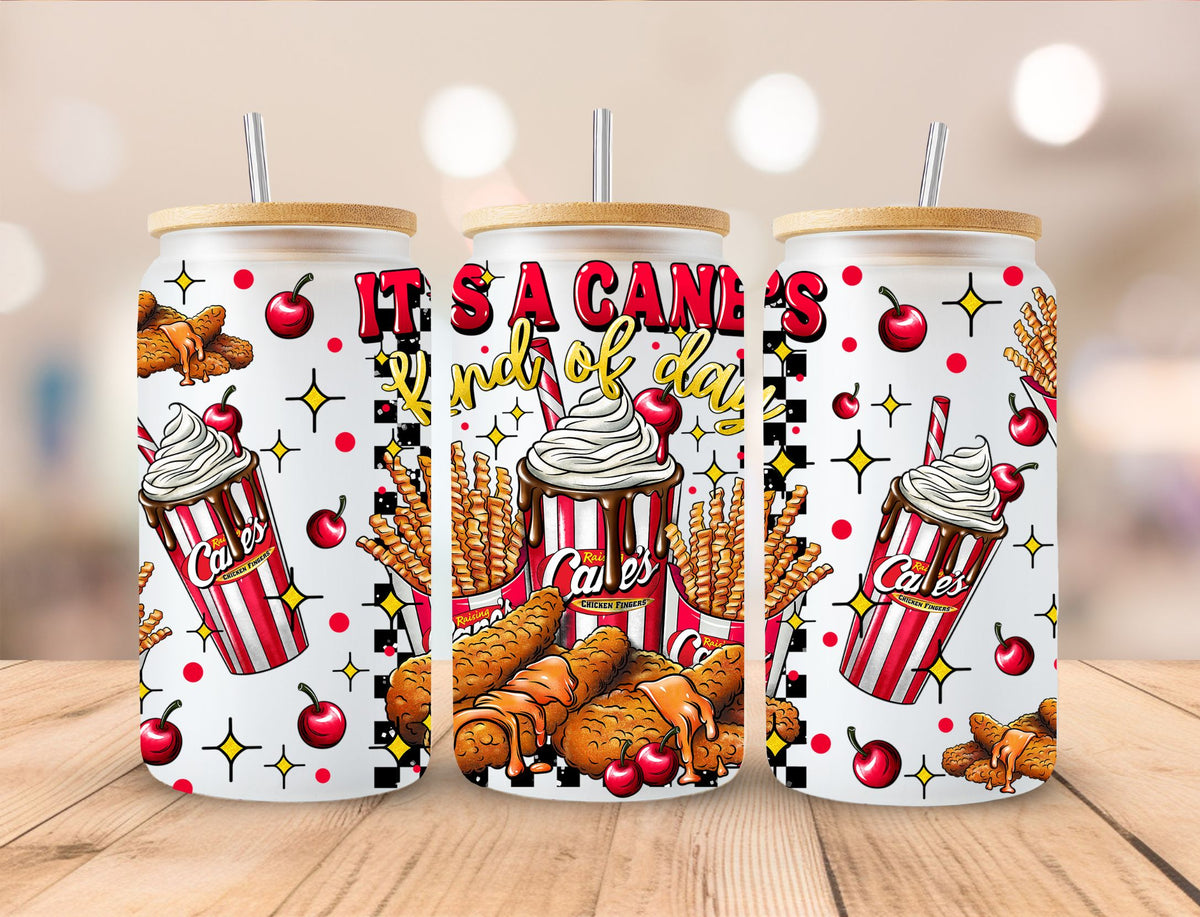 It's a Canes kind of Day 16oz Libbey wraps- 2 Designs