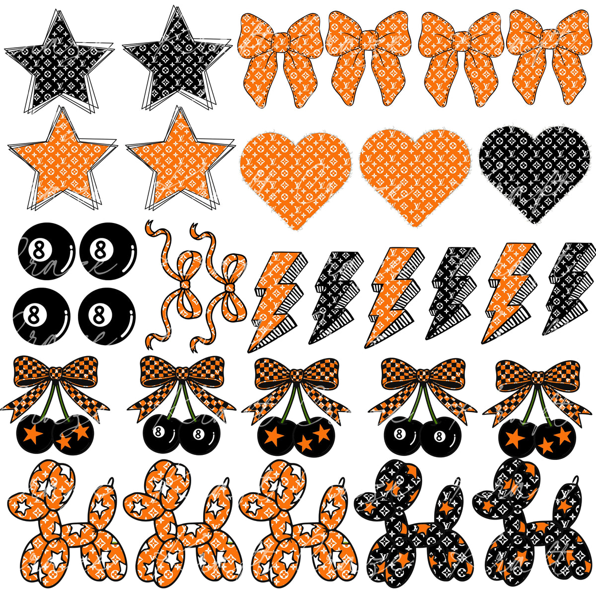 Luxury Balloon Dog Decal Sheets multiple color options