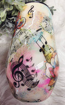 Music is a language of the heart 17oz stemless wine Stainless steel finished Tumbler