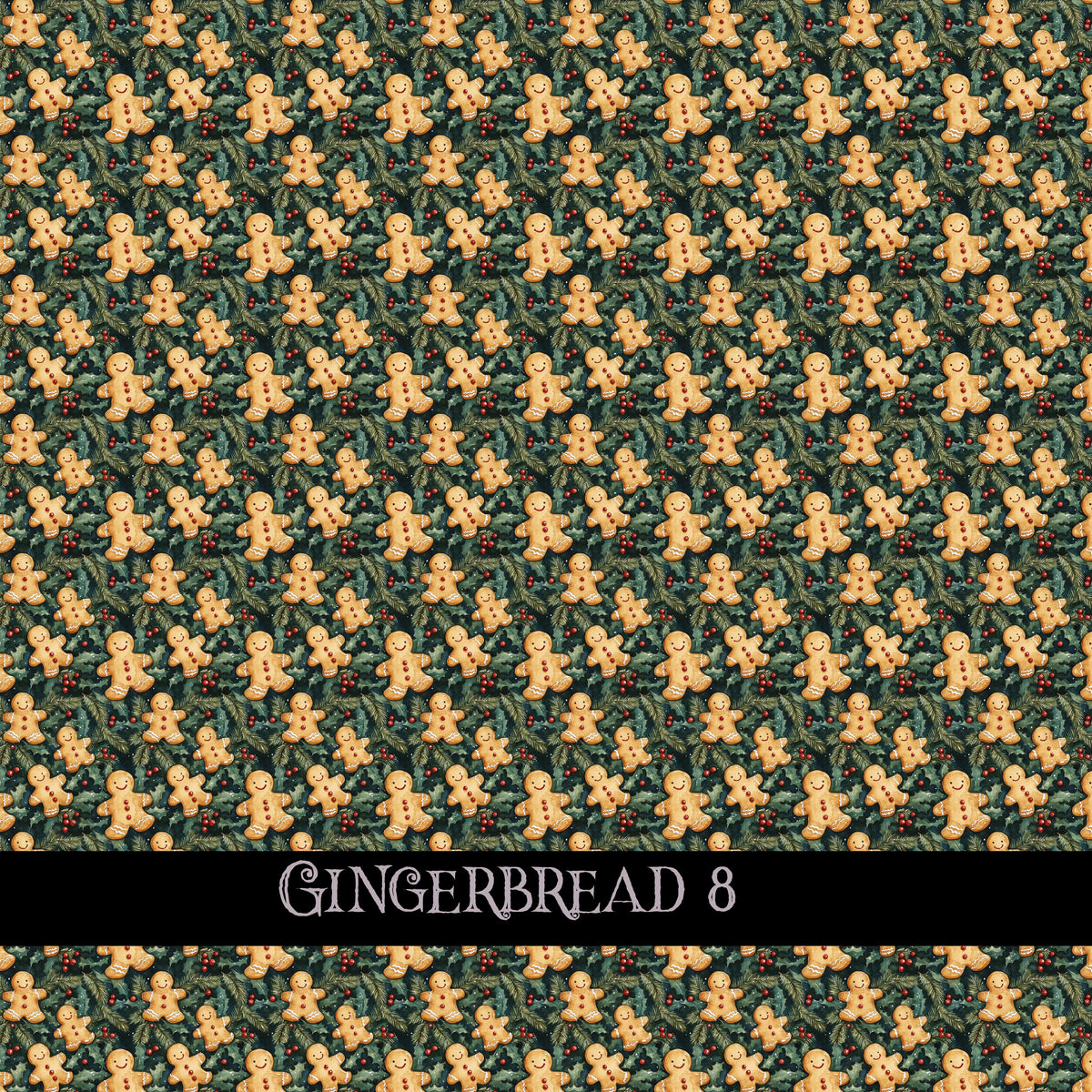 Gingerbread collection- 12x12 vinyl sheets-10 designs available
